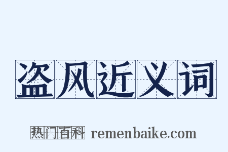 盗风近义词是什么意思的图片